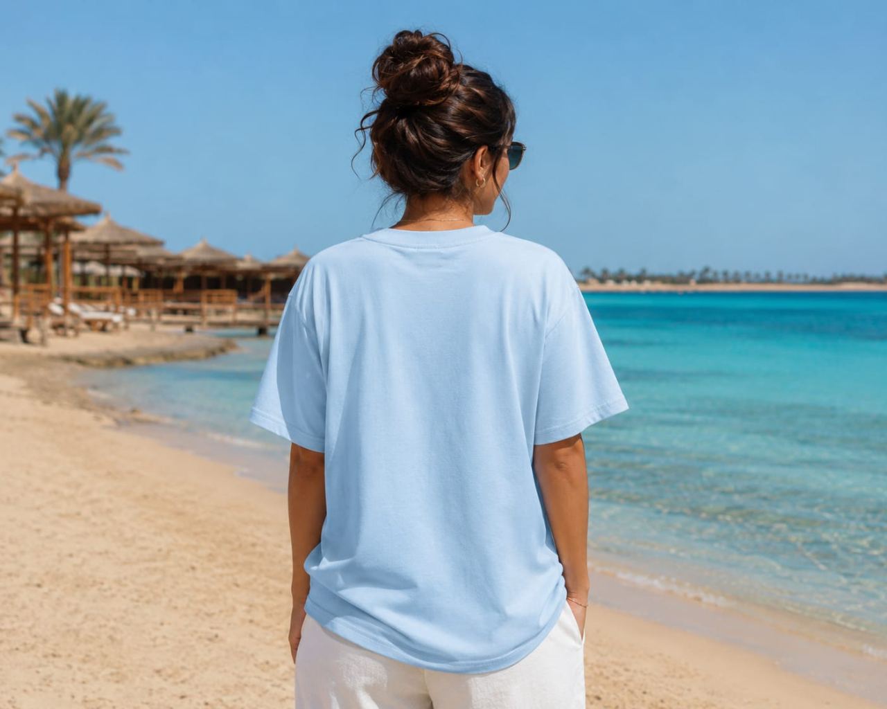 Ducktion Baby Blue Oversize Tee