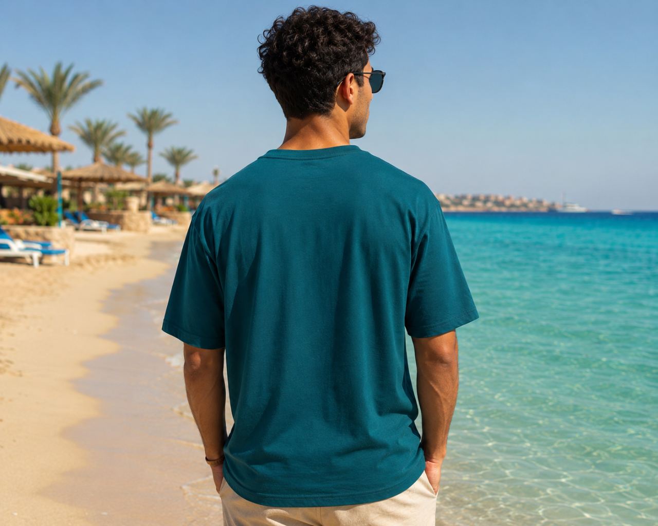 Ducktion Petrol Green Oversize Tee