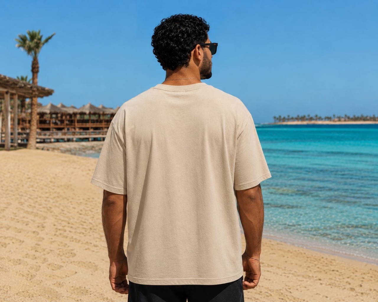 Beige Oversize Tee — Beige